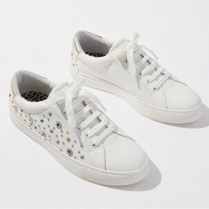 Chico's Leather Studded Sneakers